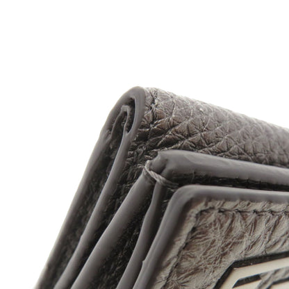 FENDI Bifold Wallet 7M0280 Calfskin gray Mini wallet tri-fold baguette