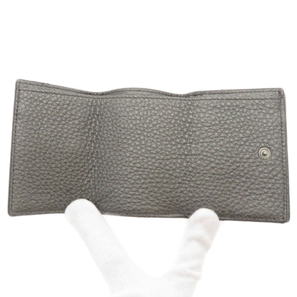 FENDI Bifold Wallet 7M0280 Calfskin gray Mini wallet tri-fold baguette