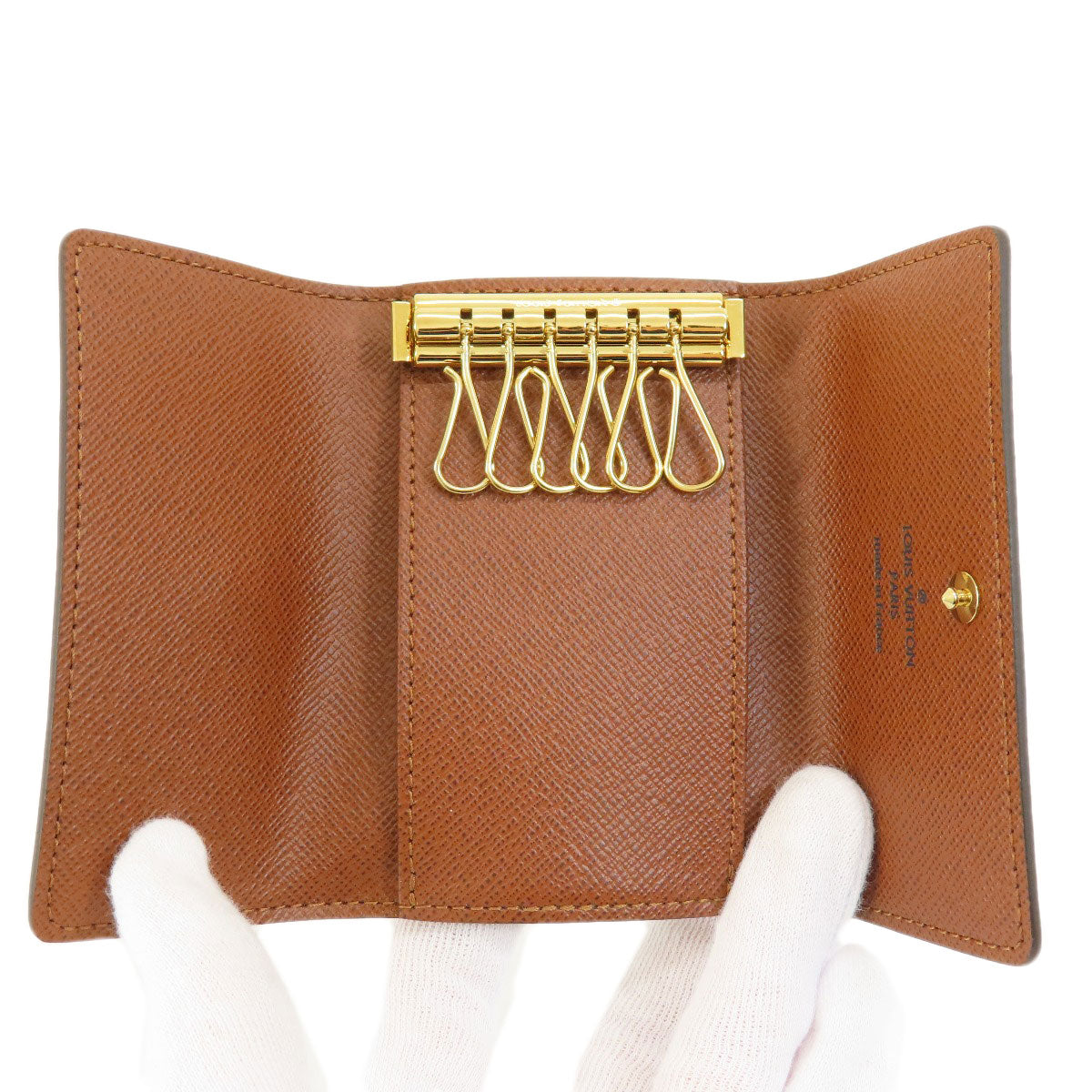 LOUIS VUITTON Key case Key holder  M62630 Monogram canvas Brown Multicles6 Monogram