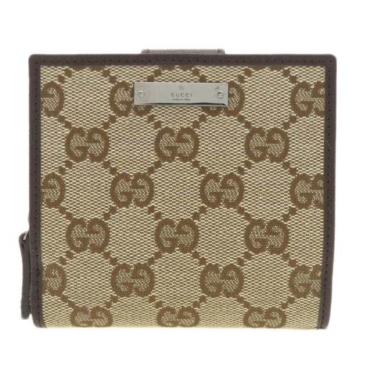 GUCCI Bifold Wallet 146568 canvas Brown GG
