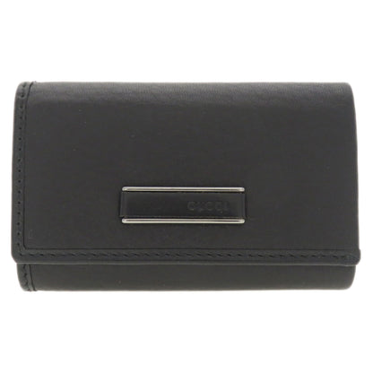 GUCCI Key case Key holder  92749 Calfskin black Logo motif