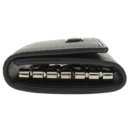 GUCCI Key case Key holder  92749 Calfskin black Logo motif