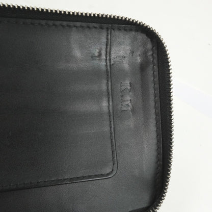 LOUIS VUITTON Long Wallet Purse M97026 Calfskin black Utah Zippy Organizer