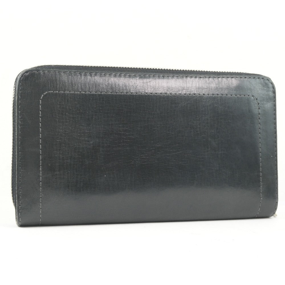 LOUIS VUITTON Long Wallet Purse M97026 Calfskin black Utah Zippy Organizer