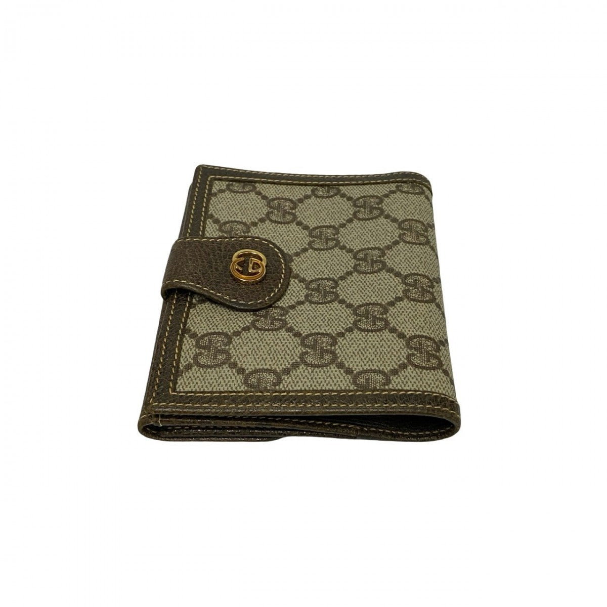 GUCCI Bifold Wallet leather Brown