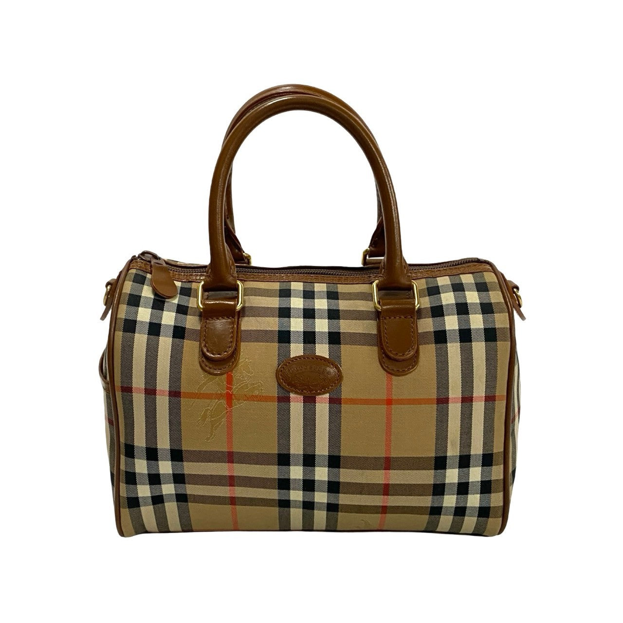 BURBERRY Handbag leather Brown
