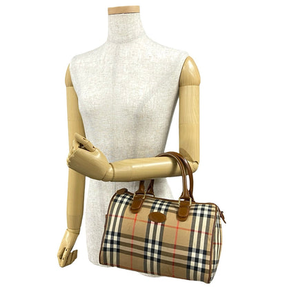BURBERRY Handbag leather Brown