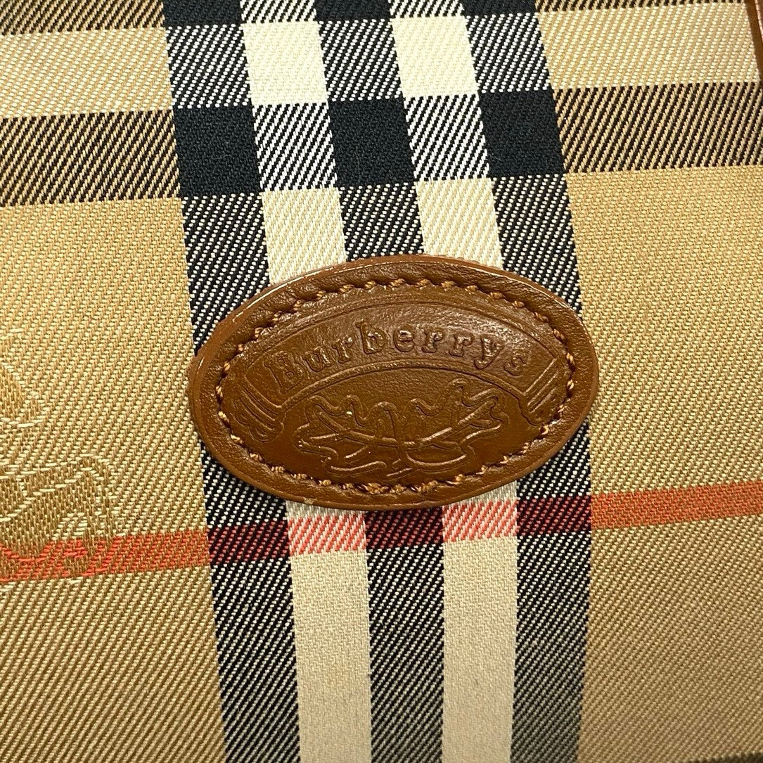 BURBERRY Handbag leather Brown