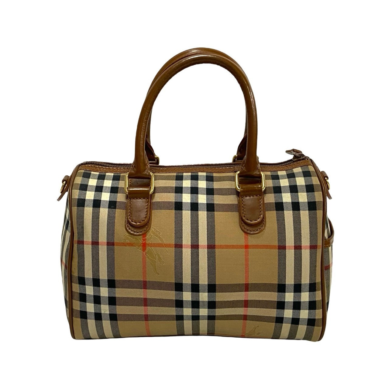 BURBERRY Handbag leather Brown