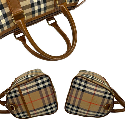 BURBERRY Handbag leather Brown