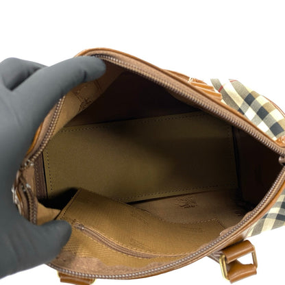 BURBERRY Handbag leather Brown