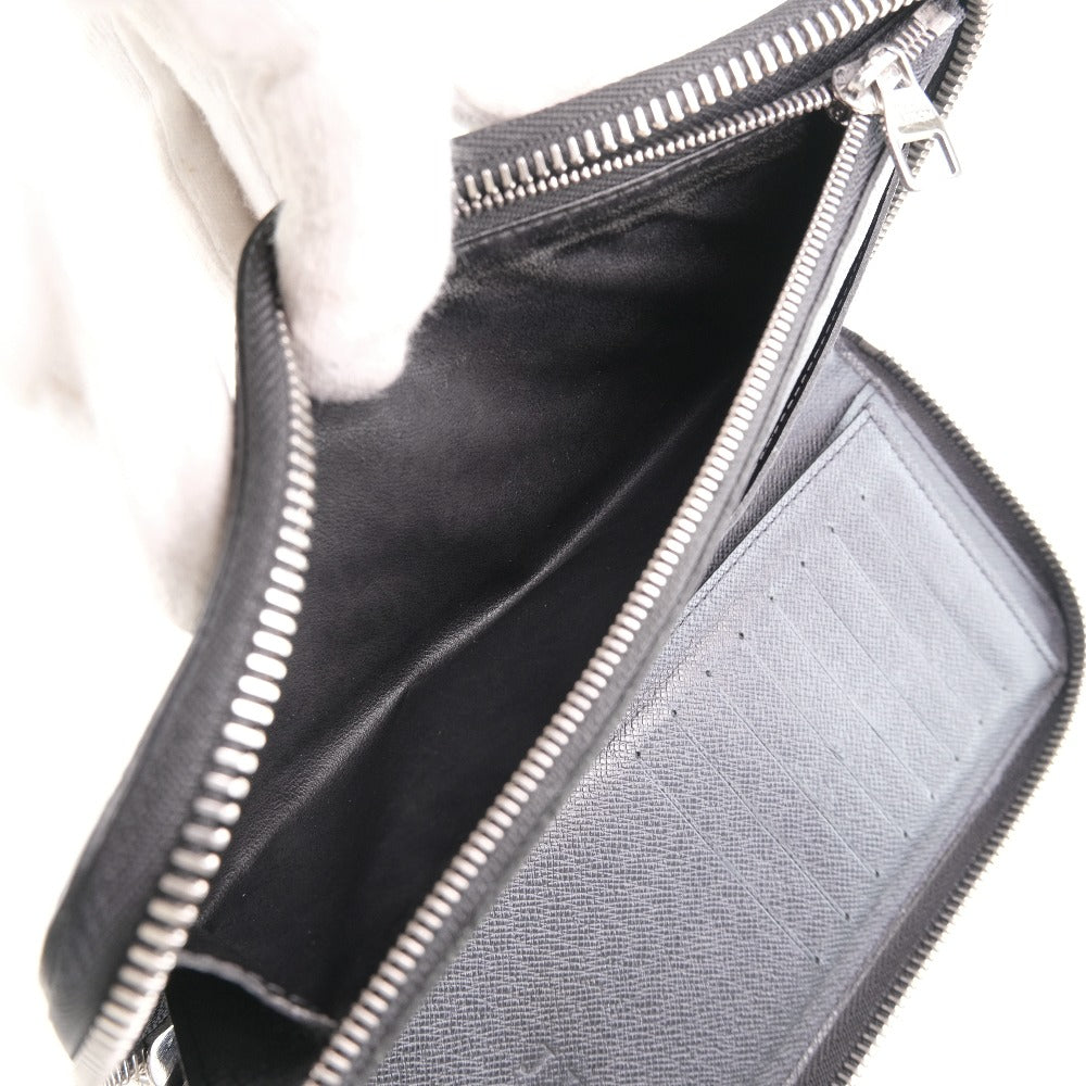 LOUIS VUITTON Long Wallet Purse M32822 Taiga black Zippy Wallet Vertical
