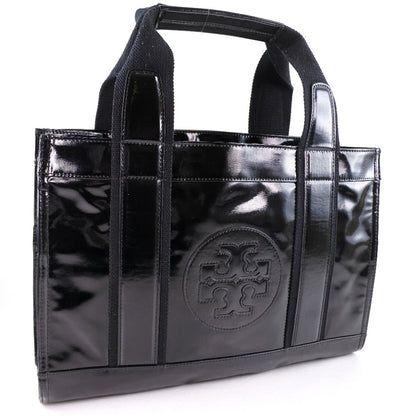 Tory Burch Handbag enamel black Women Used Authentic