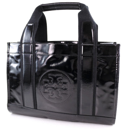 Tory Burch Handbag enamel black Women Used Authentic