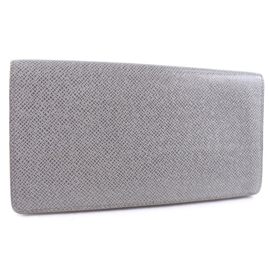 LOUIS VUITTON Long Wallet Purse M32653 Taiga gray Portefeuille Brazza
