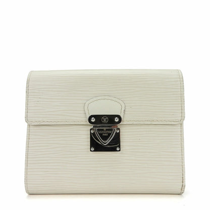 LOUIS VUITTON Tri-fold wallet M5801J Epi Leather white Portefeuille and Koala