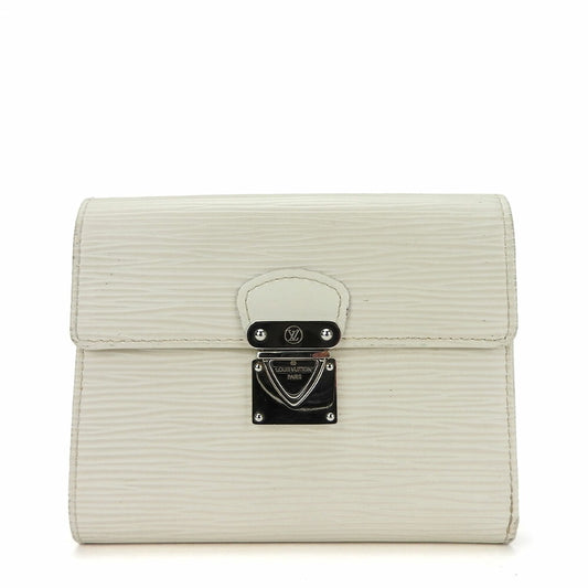 LOUIS VUITTON Tri-fold wallet M5801J Epi Leather white Portefeuille and Koala