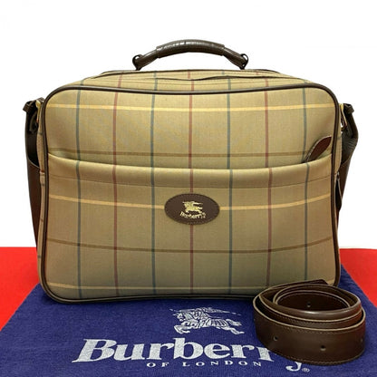BURBERRY Shoulder Bag canvas Brown