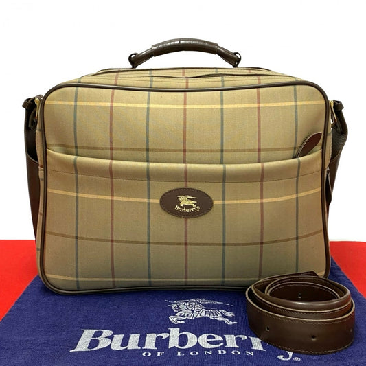 BURBERRY Shoulder Bag canvas Brown