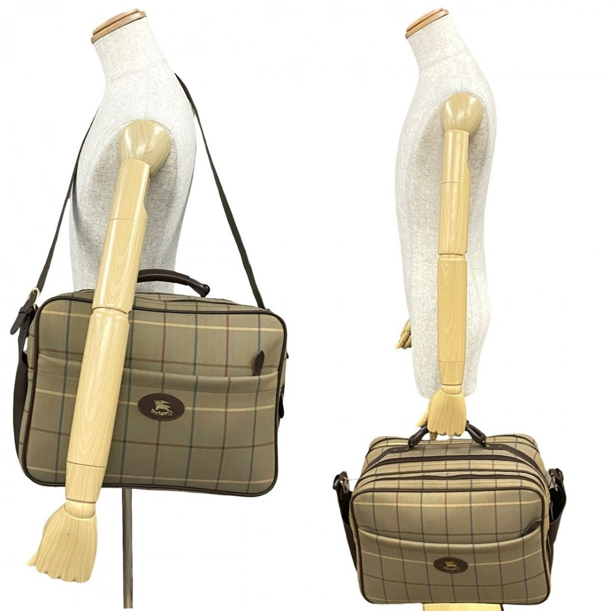 BURBERRY Shoulder Bag canvas Brown