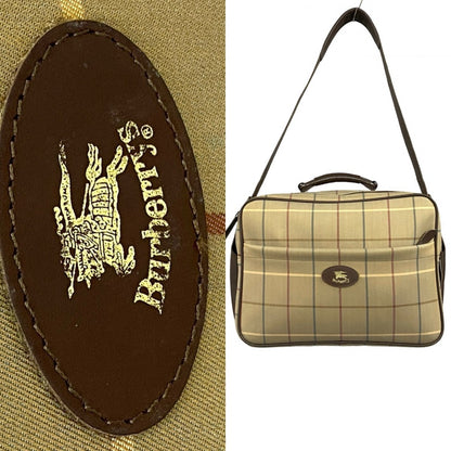 BURBERRY Shoulder Bag canvas Brown