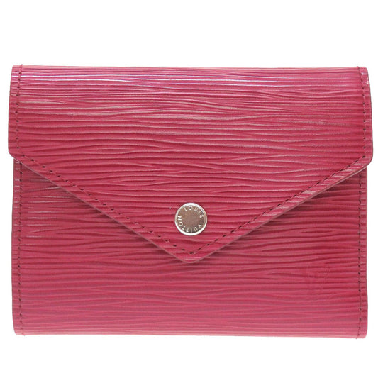 LOUIS VUITTON Tri-fold wallet M62171 Epi Leather Fuchsia Epi Portefeuille Victorine