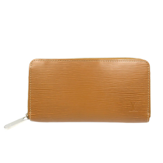 LOUIS VUITTON Long Wallet Purse Epi Leather Brown Epi Zippy wallet