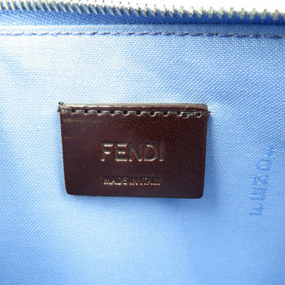 FENDI Pouch 8M0341 leather blue Multi studs