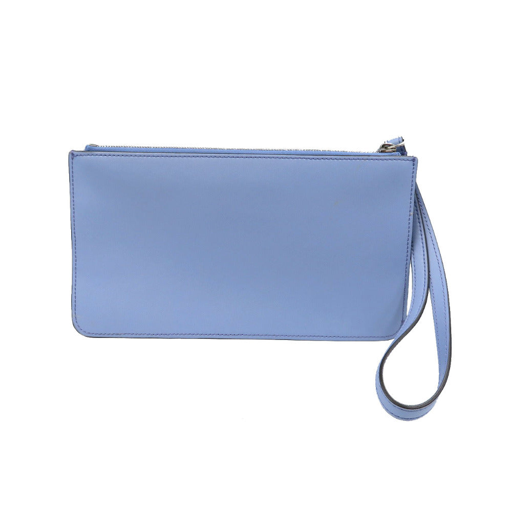 FENDI Pouch 8M0341 leather blue Multi studs