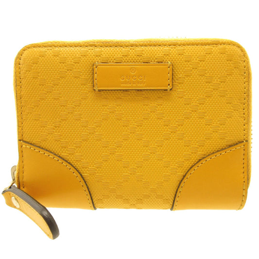 GUCCI Card Case 354495 leather yellow Tiamante