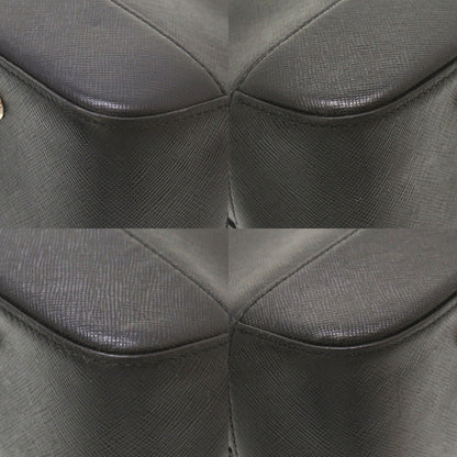 BURBERRY Handbag leather black Check Pattern