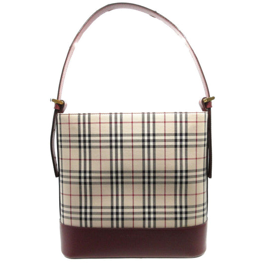 BURBERRY Shoulder Bag Canvas, Leather beige