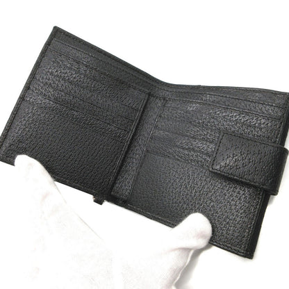 GUCCI Bifold Wallet 154182 GG canvas, leather black W Hook Wallet  Women Used Authentic