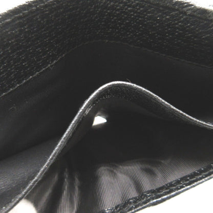 GUCCI Bifold Wallet 154182 GG canvas, leather black W Hook Wallet  Women Used Authentic