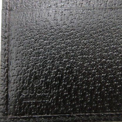 GUCCI Bifold Wallet 154182 GG canvas, leather black W Hook Wallet  Women Used Authentic