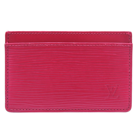 LOUIS VUITTON Card Case M60327 Epi Leather Fuchsia Epi Porte Cartes Simple