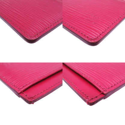 LOUIS VUITTON Card Case M60327 Epi Leather Fuchsia Epi Porte Cartes Simple