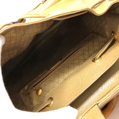 GUCCI Backpack leather Beige type backpack bag Bamboo
