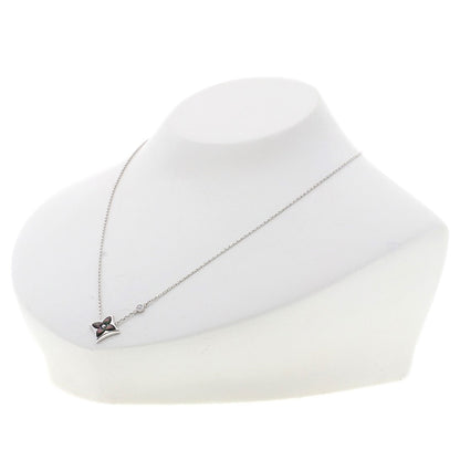 LOUIS VUITTON Necklace K18WG Silver Star Blossom BB Diamond