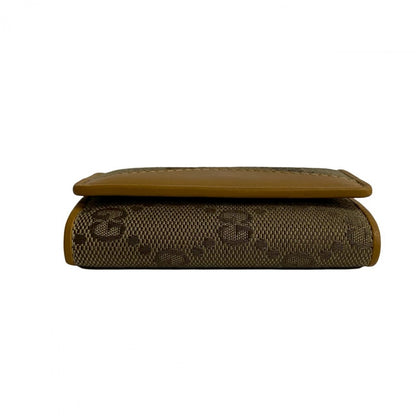 GUCCI Key case Key holder  canvas Brown