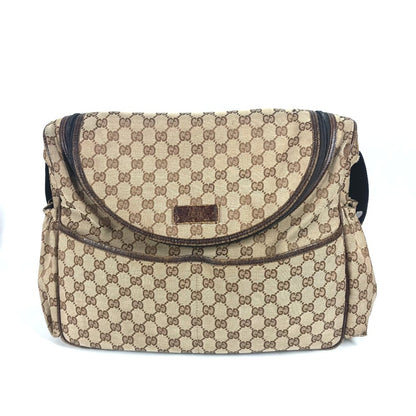 GUCCI Shoulder Bag 123326 GG canvas / leather beige GG Mother's Bag
