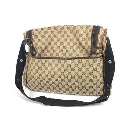 GUCCI Shoulder Bag 123326 GG canvas / leather beige GG Mother's Bag