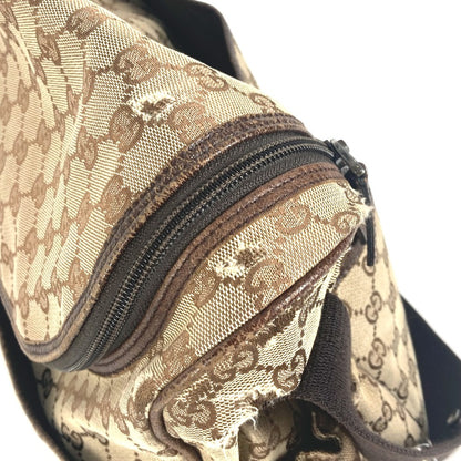 GUCCI Shoulder Bag 123326 GG canvas / leather beige GG Mother's Bag