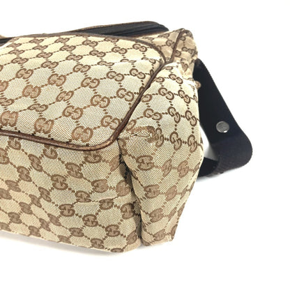 GUCCI Shoulder Bag 123326 GG canvas / leather beige GG Mother's Bag