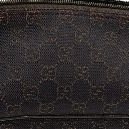 GUCCI Accessory pouch 257300 canvas Brown GG pattern