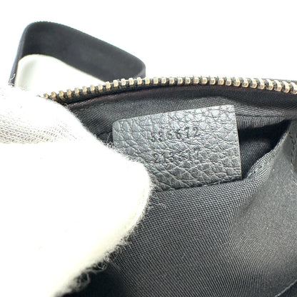GUCCI Waist bag 336672 Nylon / leather black GG nylon