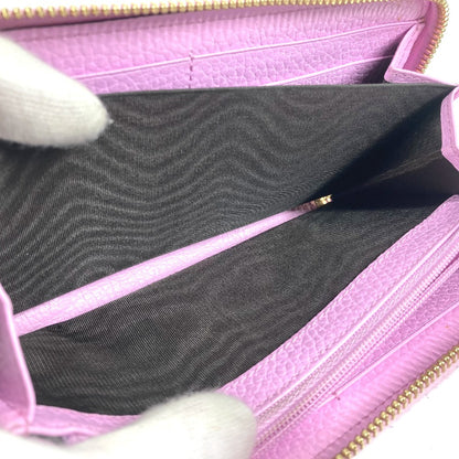 GUCCI Long Wallet Purse 499337 leather pink GG Marmont Bosco