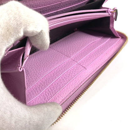 GUCCI Long Wallet Purse 499337 leather pink GG Marmont Bosco