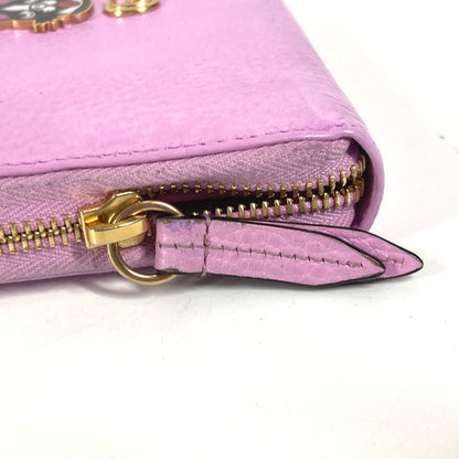 GUCCI Long Wallet Purse 499337 leather pink GG Marmont Bosco