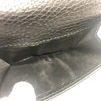 GUCCI Trifold wallet 474746 leather black GG Marmont Compact Wallet